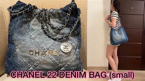 chanel wash bag|Chanel 22 denim bag.